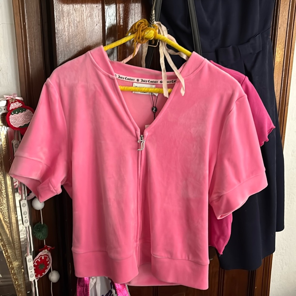 NWT Juicy Couture Short Sleeve Bling Jacket